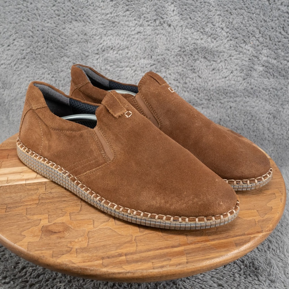 Roan Remi Shoes Slip Ons Men Size 13 Brown Suede Y2K